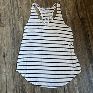 Hollister Must Have Collection White and Black V Neck Tank Size Small